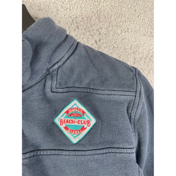 Vineyard Vines Disney Parks Beach Club Quarter Zip‎ Pullover Navy Blue Womens M - Picture 7 of 11